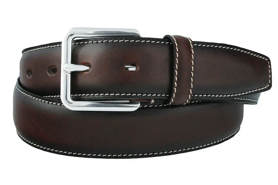 Klassiskt 35 mm lderblte i vegetabiliskt garvat italienskt lder.