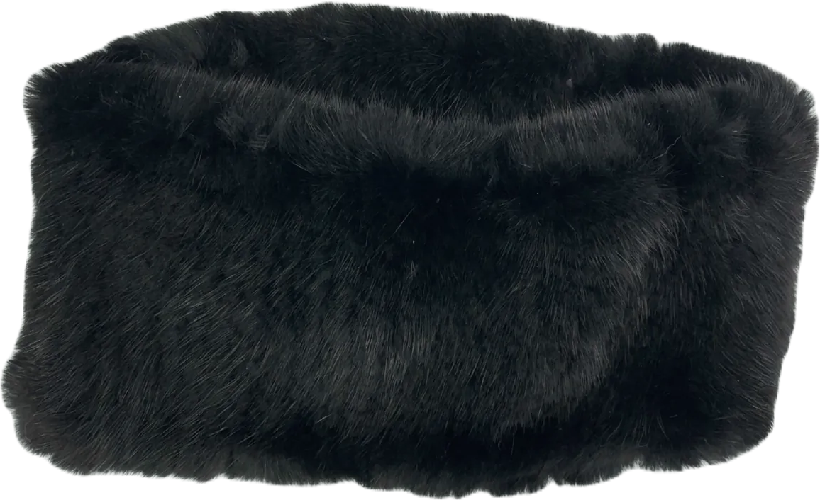 Bandeau tricot vison