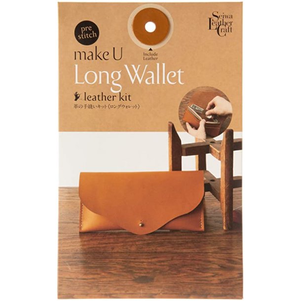 Long wallet leather kit - DIY