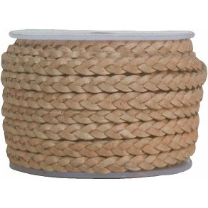 Flettet x3 flad lædersnøre