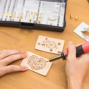 Læder brænde værktøjssæt