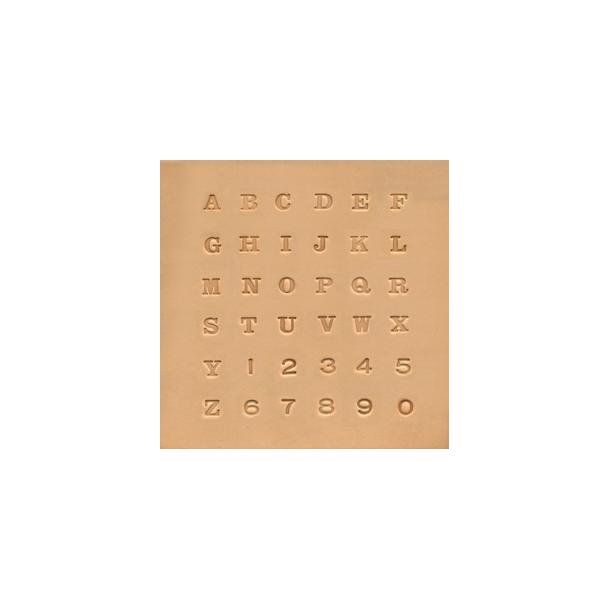 Alphabet &amp; Number Stamp Set 6,5mm (1/4")