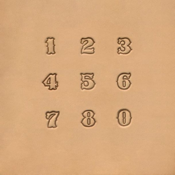 Punzierstempelset mit Zahlen