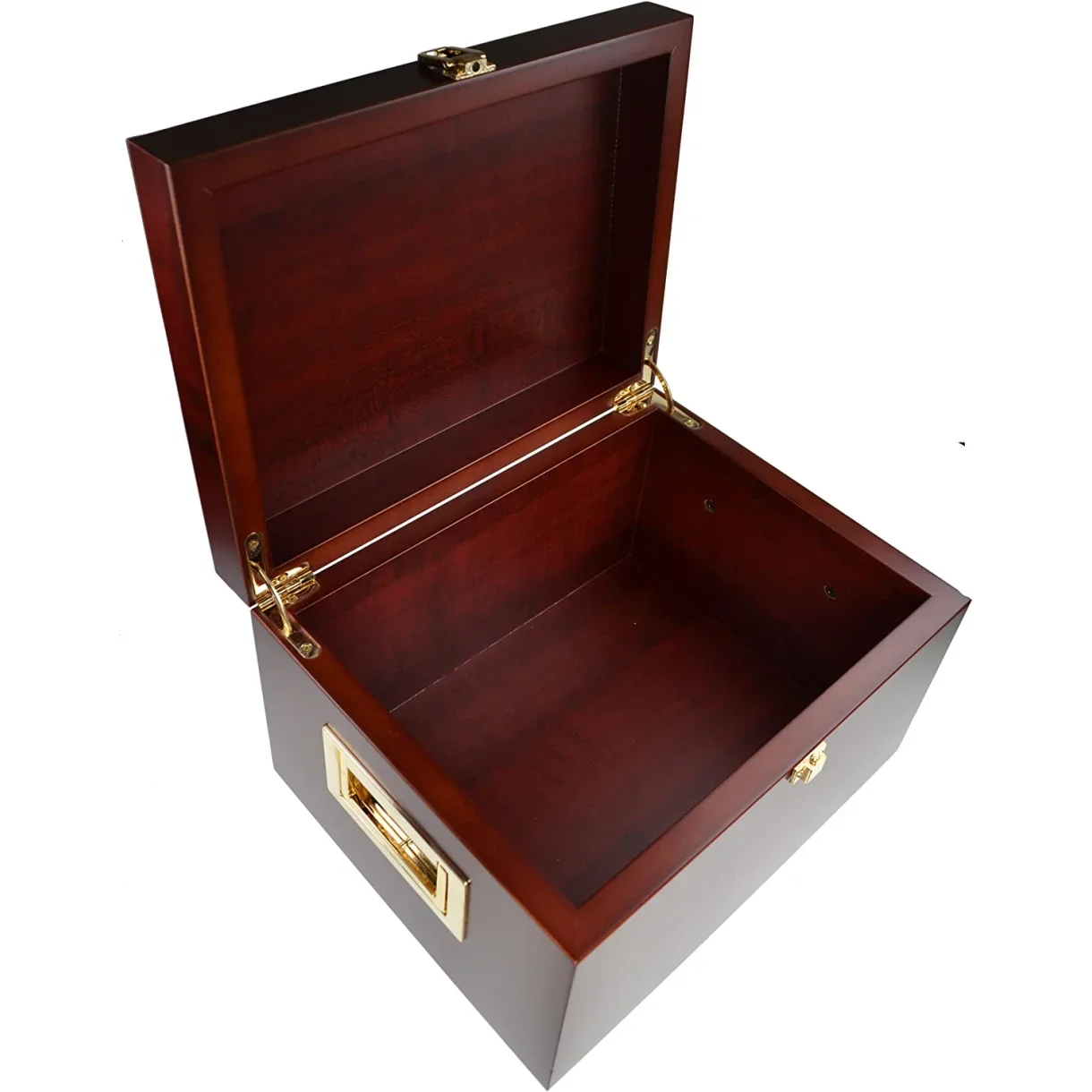 Shoe valet box in dark walnut