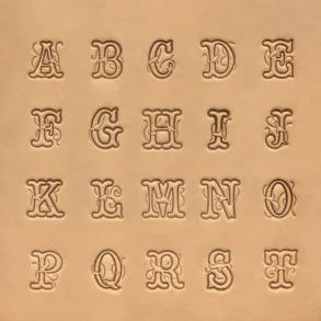 13mm Script Alphabet Stamp
