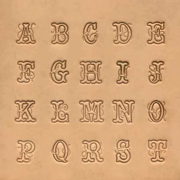 13mm Script Alphabet Stamp