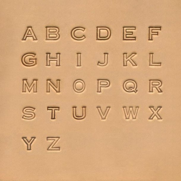 Alfabetsæt blok 1/2" 13mm - Bogstaver