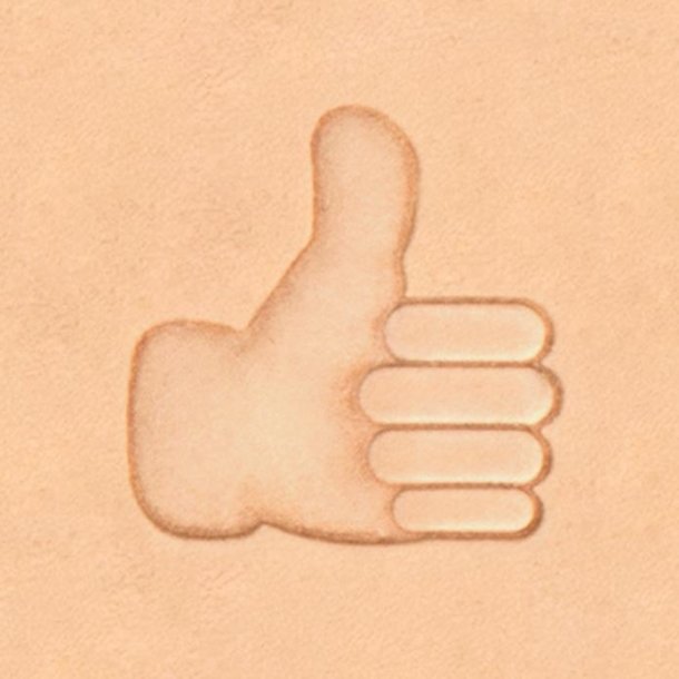 3D Punziereisen Thumbs Up Emoji 3D