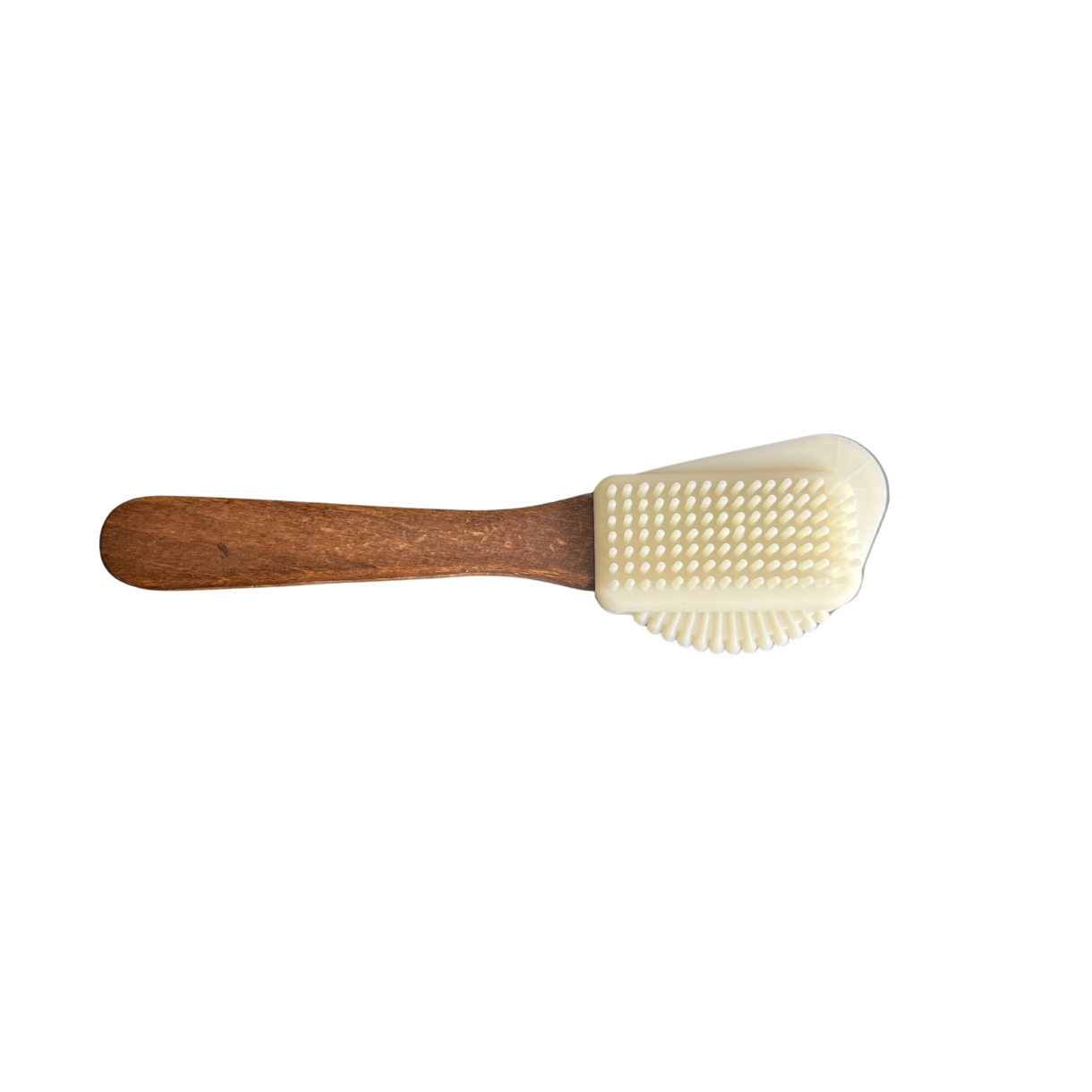 Brosse  daim avec manche en bois fonc
