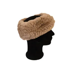 Headband knitted rex rabbit 9cm