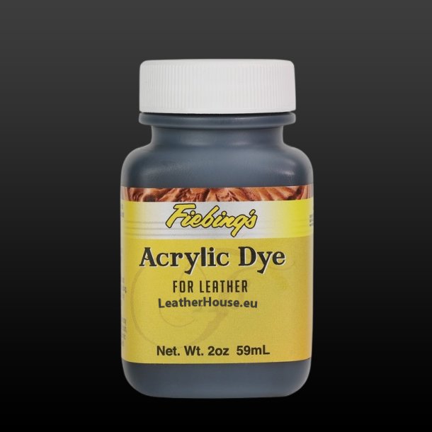 Teinture  l'acrylique pour le cuir - Fiebing's 59ml - 2oz noir