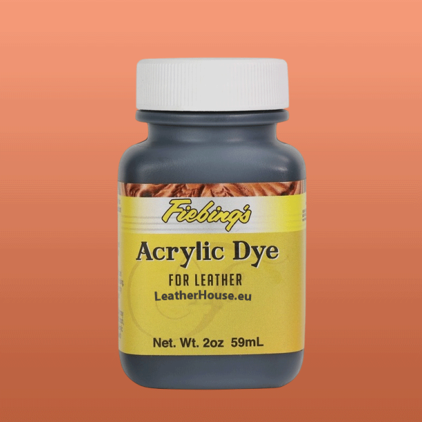 Teinture  l'acrylique pour le cuir - Fiebing's 59ml - 2oz orange