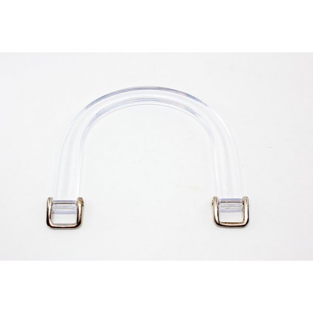 Acrylic Bag Handles - Semi circle - 2 pcs - 95mm - 16mm eye