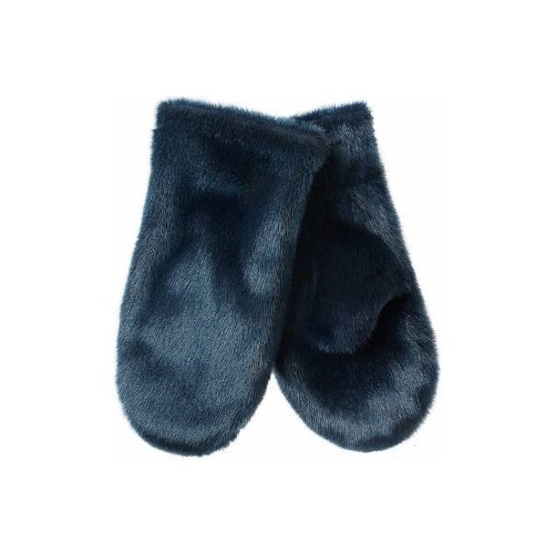 Sealskin glove with fleece lining - Aput Small Blueberry