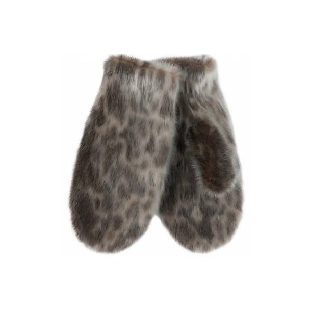 Sealskin glove with fleece lining - Aput Small Natural