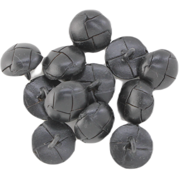 Bouton cuir tress&eacute; 18mm