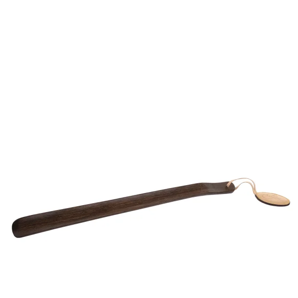 Schoenlepel in hout met lederen detail en logo - 41 cm - Saphir Mdaille d'Or