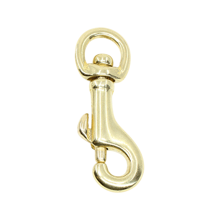 Mousqueton  gegoten messing -  10mm eye 55mm long