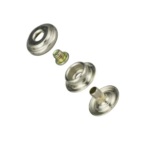 Concho Line 24 auto tryckknapp Adapter nickel/silver yta 10/PK