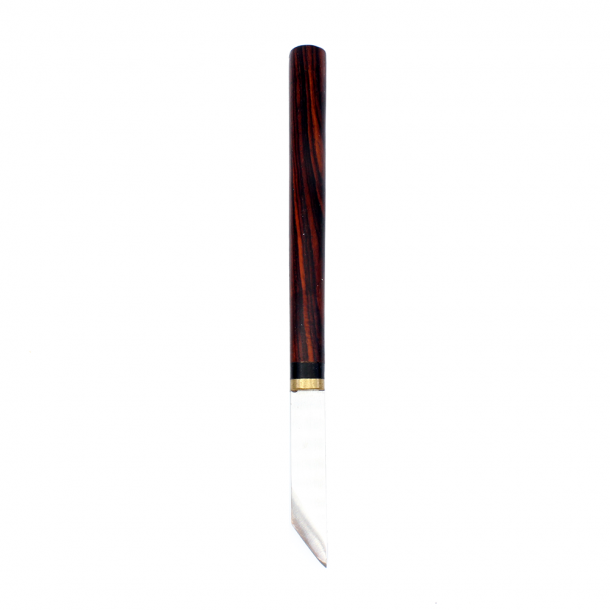 Knife 48x10mm blade - rosewood and brass