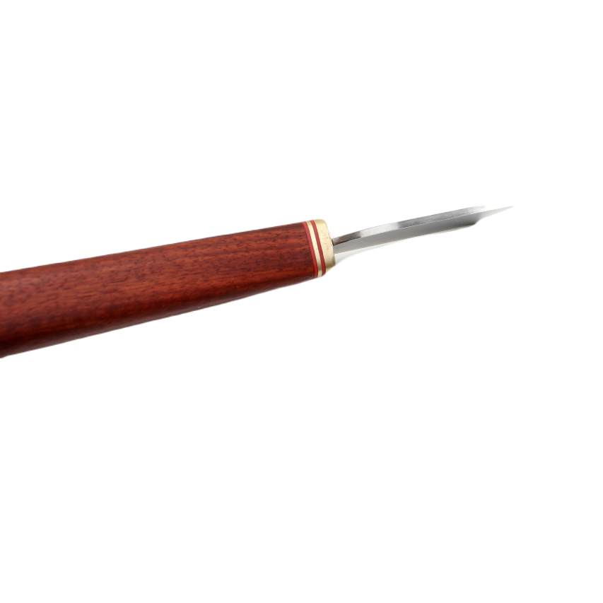 Cutter 32x55mm blade - Laiton et bois de rose