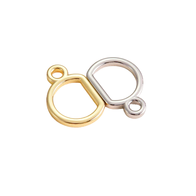 BOUCLE D POUR SANGLE DE SAC 15mm