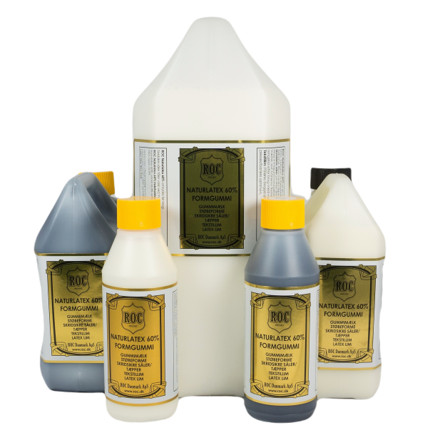 Latex 60%, gummim�lk 1/1 liter Hvid