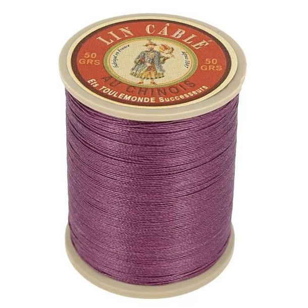 Linnen draad Fil Au Chinois Lin Cbl 632 - 0,51mm - 285m 218 Violet