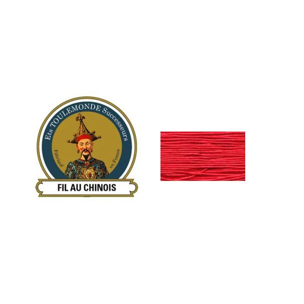 Linnen draad Fil Au Chinois Lin Cbl 632 - 0,51mm - 285m 128 Rouge