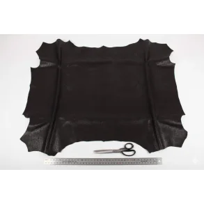 Lammenappa stretch small croco sort ca. 5 kvf