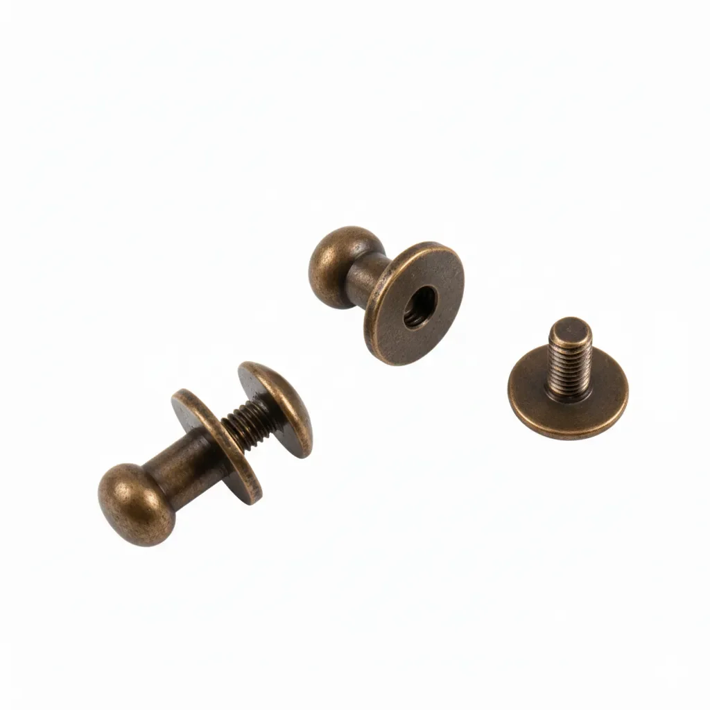 Rivets � t�te ronde pour la fixation - Bouton de col � vis