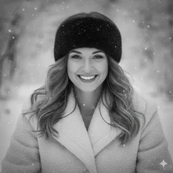 Headband knitted rex rabbit 9cm