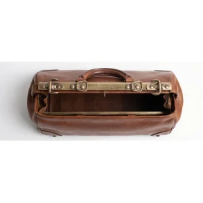 Monture de sac de sage-femme en laiton antique