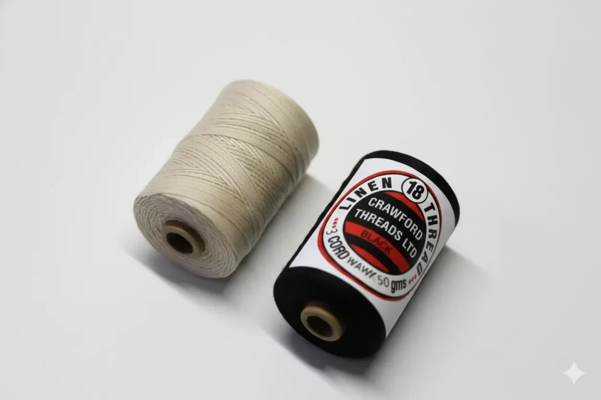 CRAWFORD Flax Linen Thread with Wax 18/3 ply - Sewing thread
