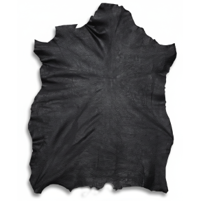 Fast Lammenappa semianilin ca. 7,5 kvf - 0,8mm til tasker, sko, punge - Sort