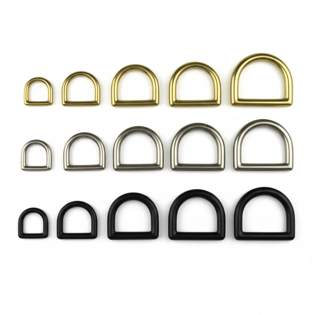 Dee solid brass - Rings & D-rings - Leather House - Fur, Buckles ...