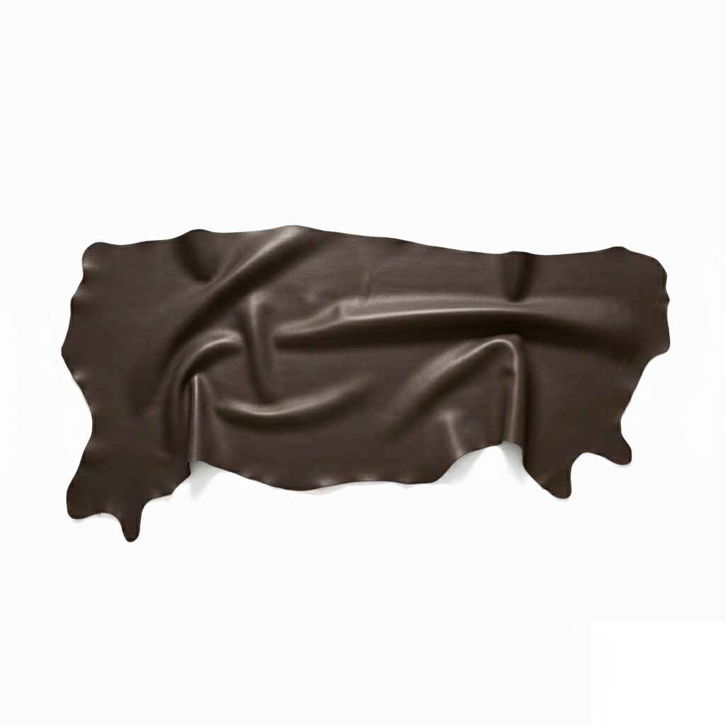 Calvenappa aniline Japanse jersey ca. 28-36 vierkante voet 0,5-0,6 mm Dark Beige