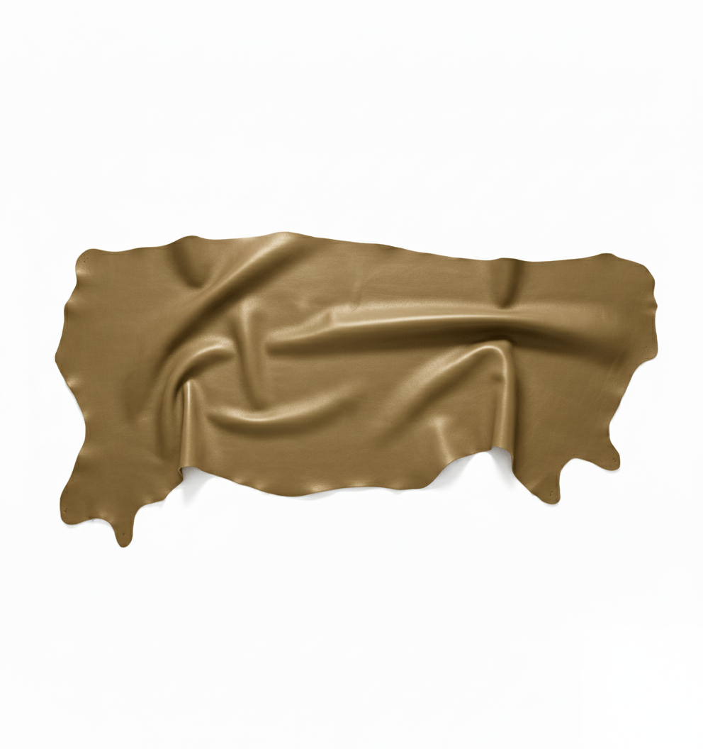 Calvenappa aniline Japanse jersey ca. 28-36 vierkante voet 0,5-0,6 mm Dark Beige
