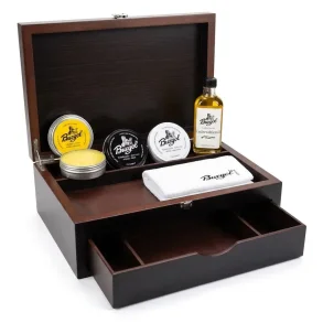 Kopi af Drawer box with leather N�cessaire - Saphir