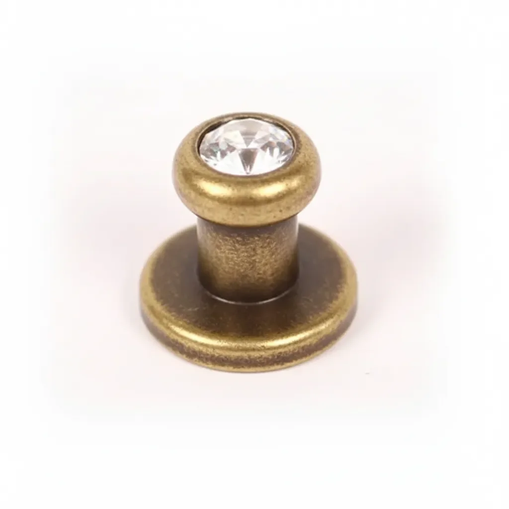 Gevrknapper m/simili sten og skruer 9x9mm