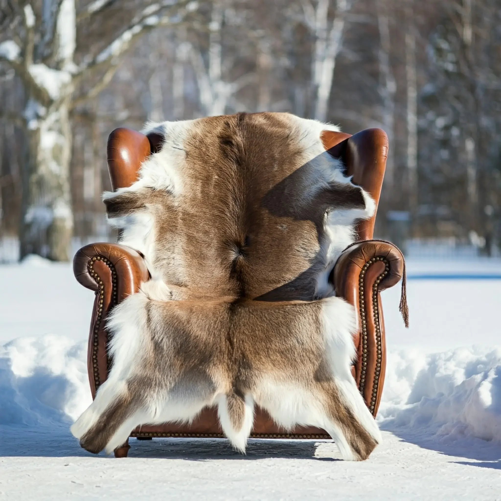 Reinsdyr skinn bukk 100-120cm