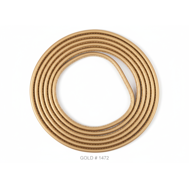 Randsyet sn�re m/snor Guld 4mm