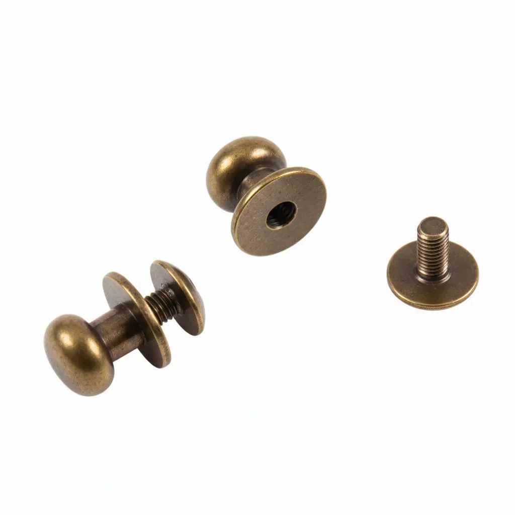 Rivets � t�te ronde pour la fixation - Bouton de col � vis