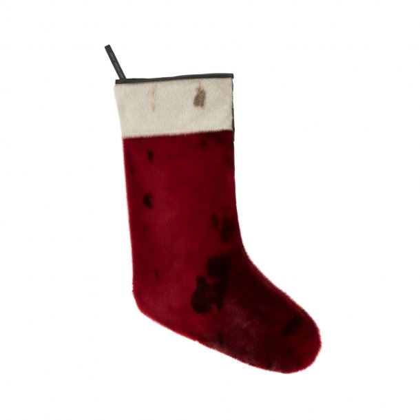 Christmas Stockings - Red &amp; Natural