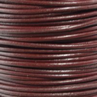 Ronde lederen koord 1,5 meter - 2mm