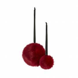 Festive Christmas balls in sealskin 1 pc