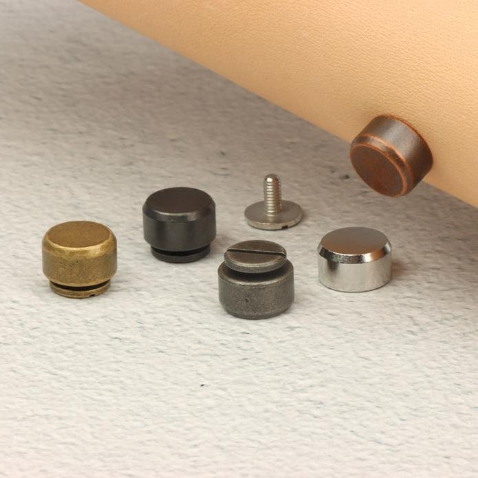 Solid Brass Purse Feet Studs 4/pk