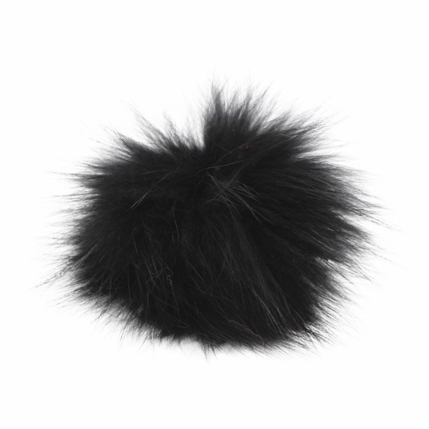 Pompon i Finn Racoon ca. 12 cm, med trykknap