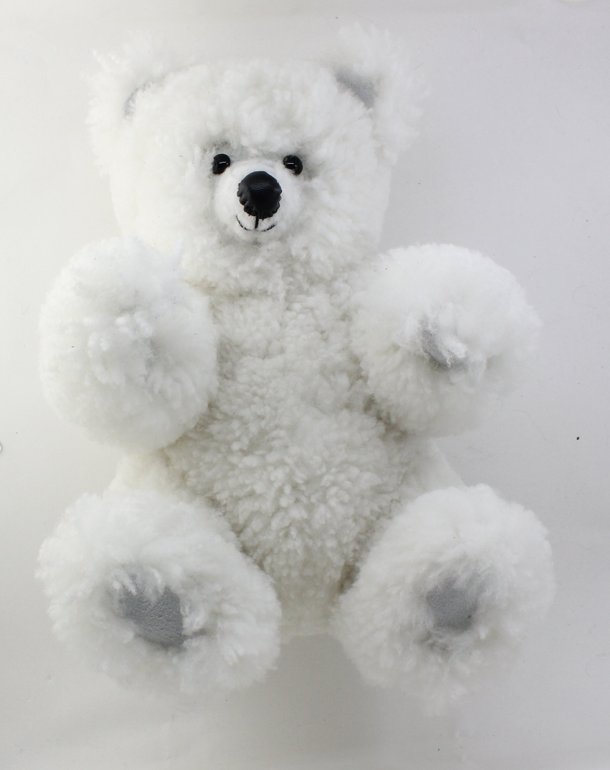 Teddybeer gemaakt van echt bont 32cm hoog