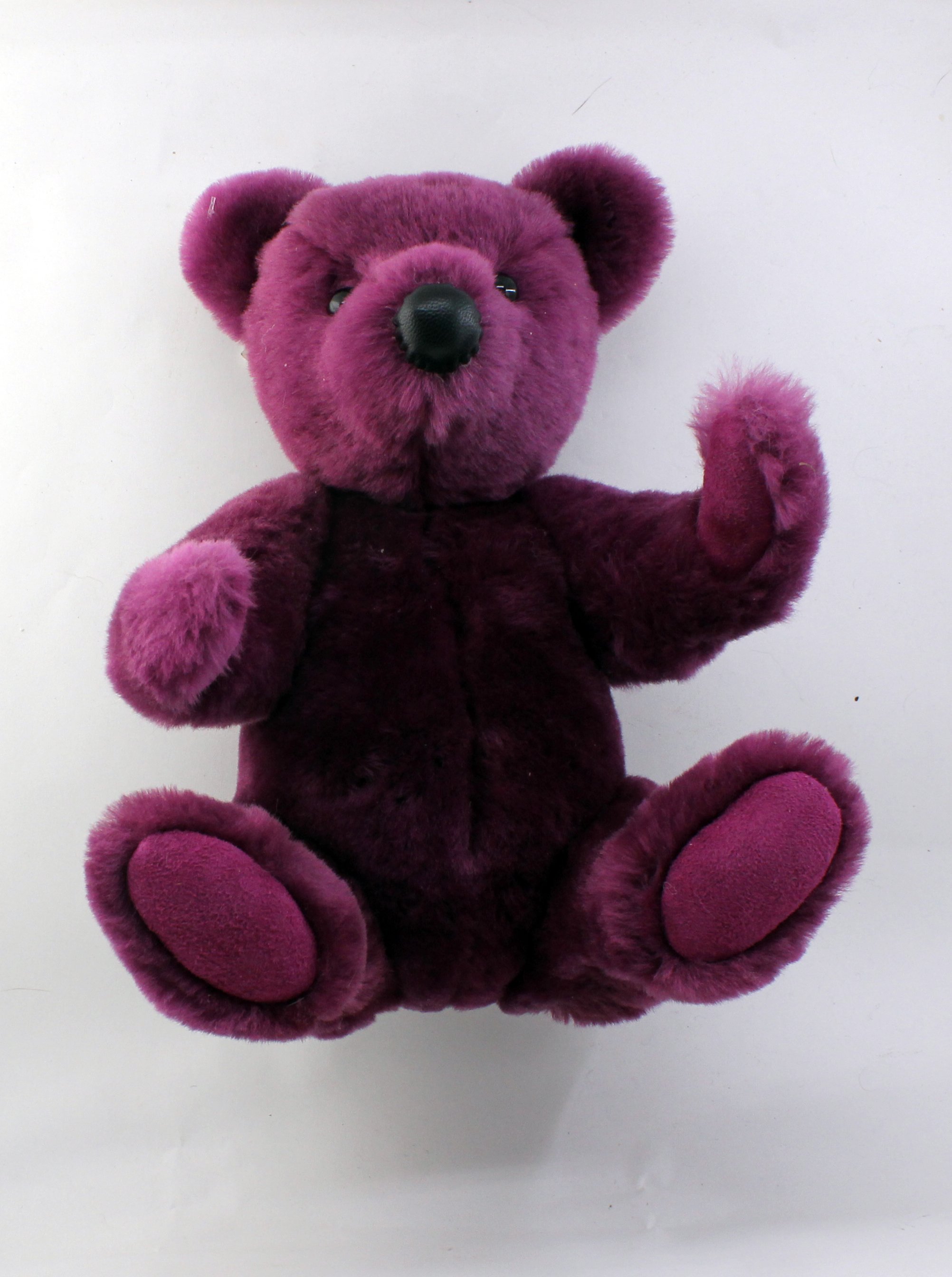 Teddybeer gemaakt van echt bont 32cm hoog